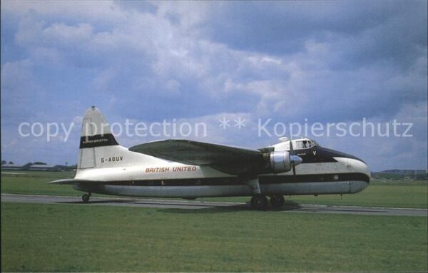Flugzeuge Zivil British United Bristol 170 Mk. 32 Freig