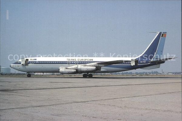 Flugzeuge Zivil Trans European B-707-131 OO-TED c/n 176