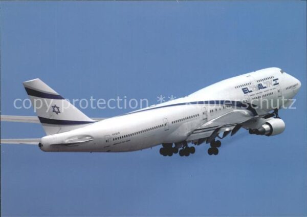 Flugzeuge Zivil EL AL Israel Airlines Boeing 747-458 Je