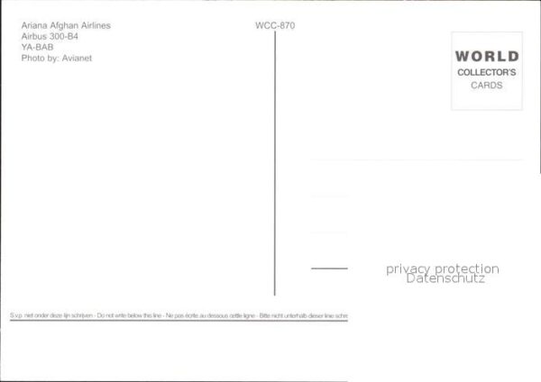 Flugzeuge Zivil Ariana Afghan Airlines Airbus 300-B4 YA – Bild 2