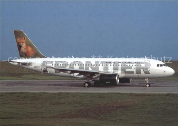 Flugzeuge Zivil Frontier Fo tail. Airbus A319-111 N912F