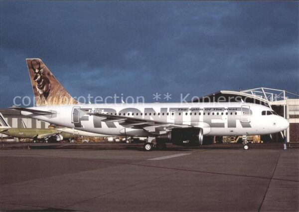 Flugzeuge Zivil Frontier Elk tail. Airbus 319-111 D-AVW