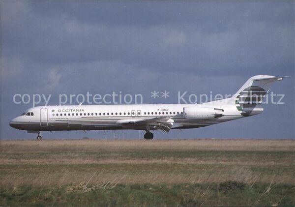 Flugzeuge Zivil Occitania Jet Fleet Fokker 100 F-GIOA c