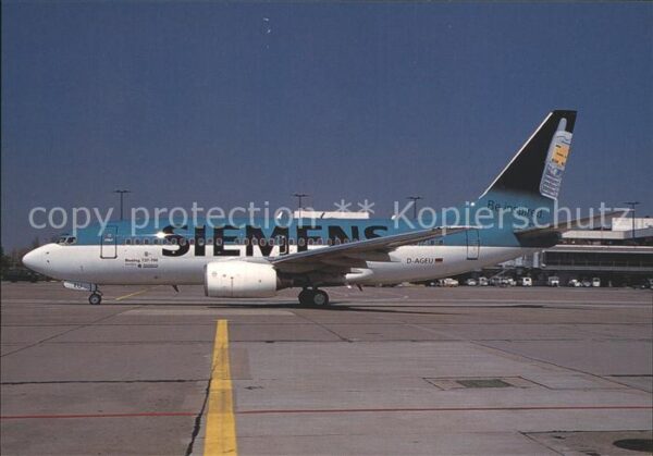 Flugzeuge Zivil Germania Siemens colours Boeing 737-75B