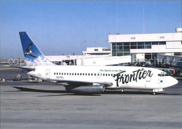 Flugzeuge Zivil Frontier Airlines Goose-tail Boeing 737