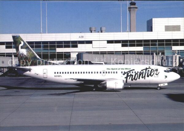 Flugzeuge Zivil Frontier Airlines White Heron-tail Boei