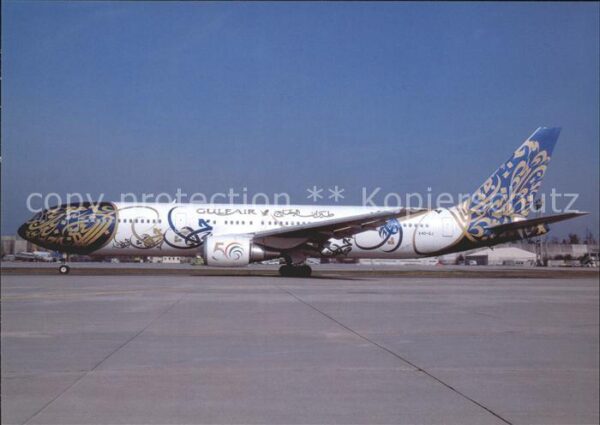 Flugzeuge Zivil Gulf Air Boeing 767 A40-GJ 50th Anniver