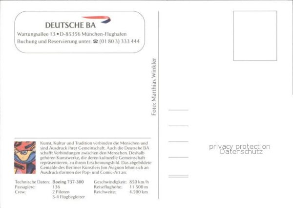 Flugzeuge Zivil Deutsche BA Boeing 737-300 – Bild 2