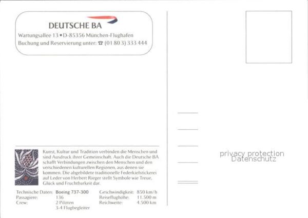 Flugzeuge Zivil Deutsche BA Boeing 737-300 – Bild 2