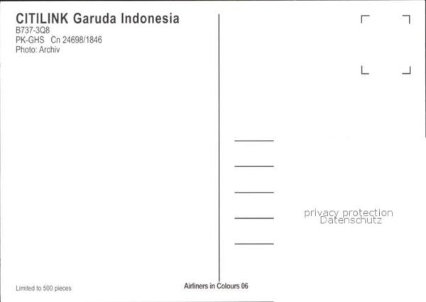 Flugzeuge Zivil Citilink Garuda Indonesia B737-3Q8 PK-G – Bild 2
