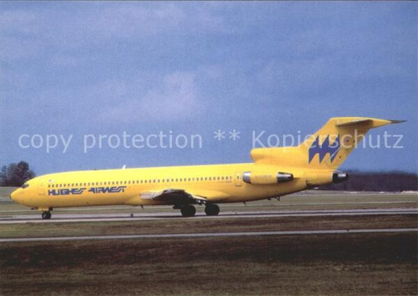 Flugzeuge Zivil Hughes Air West Boeing 727-2M7 N723RW c