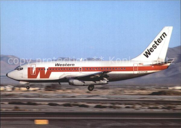 Flugzeuge Zivil Western Airlines Boeing 727-247 N4529W
