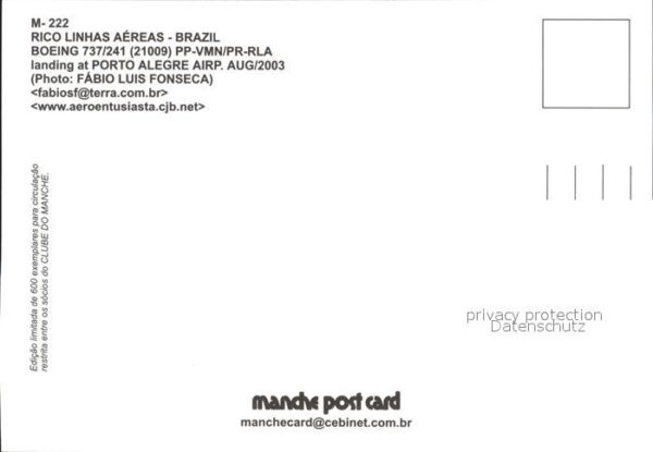 Flugzeuge Zivil Rico Linhas Aereas Boeing 737/241 21009 – Bild 2