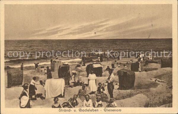 Dievenow Pommern Strandpartie