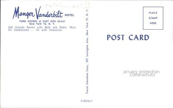 New York City Manger Vanderbilt Hotel – Bild 2