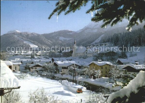 Fieberbrunn Tirol Ortsansicht im Winter