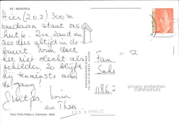 Menorca Cala en Bosch Son Xoriguer Fliegeraufna – Bild 2