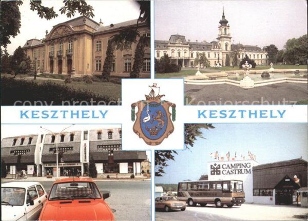 Keszthely Schloss Park Strassenpartie Camping Cas