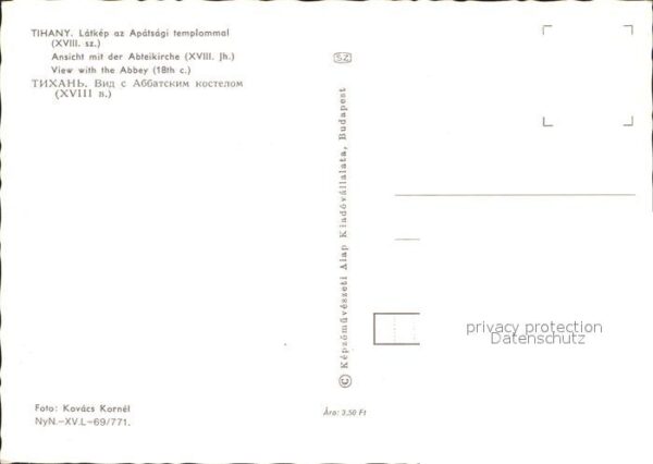 Tihany Fliegeraufnahme mit Abteikirche – Bild 2