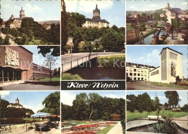 Kleve Orts und Teilansichten Schloss Park