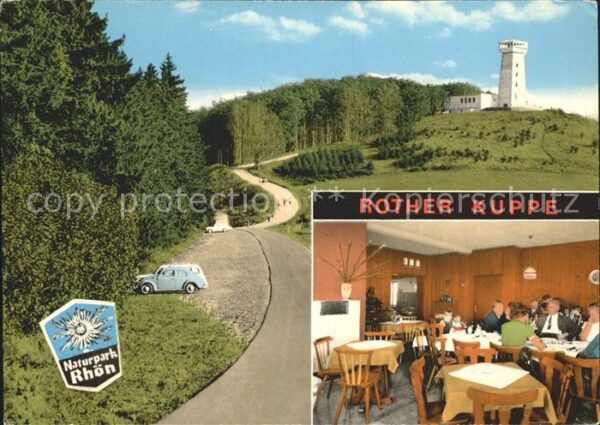 Roth Rhoen-Grabfeld Rother Kuppe Berggasthof mit Aussichtst