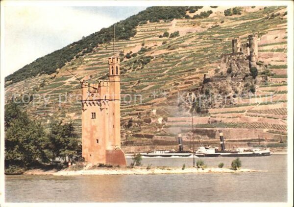 Bingen Rhein Mäuseturm und Ruine Ehrenfels