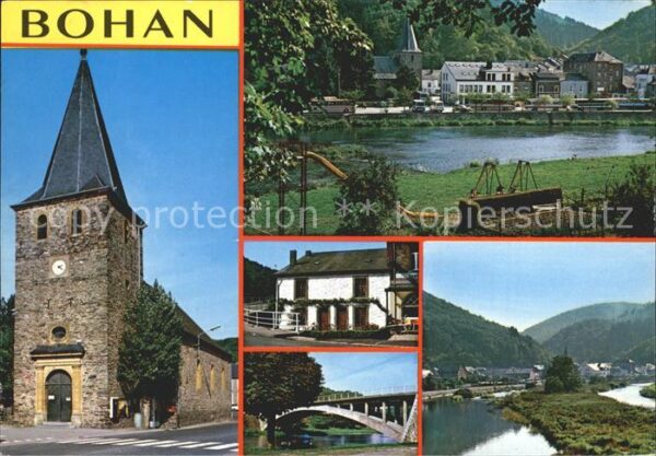 Bohan-sur-Semois Kirche Weiher Brücke Panorama