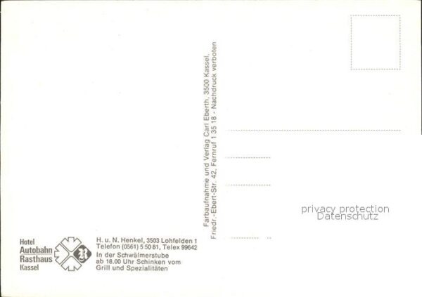 Lohfelden Hotel Autobahn Rasthaus Kassel Gastraum – Bild 2