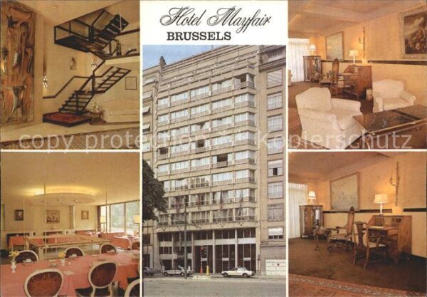 Bruxelles Bruessel Hotel Mayfair Treppenaufgang Speisesaal
