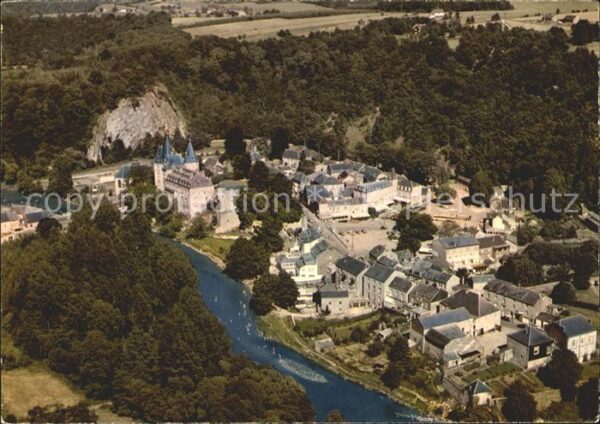 Durbuy La Plus Petite Ville du Monde Vue aerie