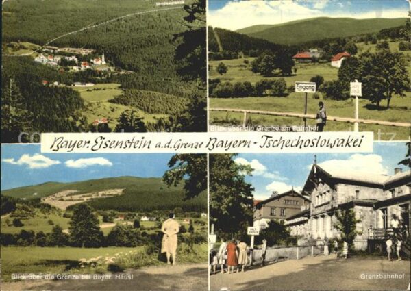 Bayerisch Eisenstein Total Grenzblick am Bahnhof Grenzbahnho