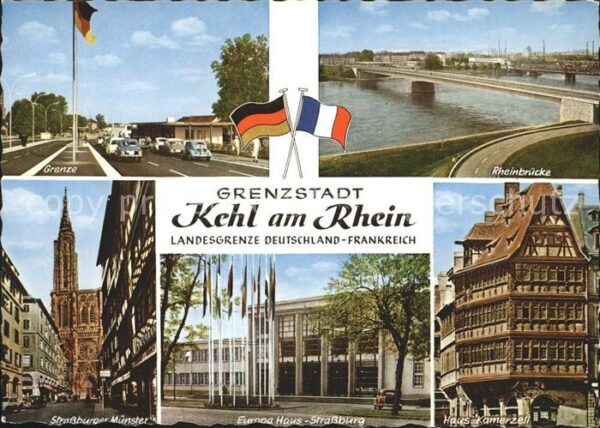 Kehl Rhein Landesgrenze Rheinbrücke Strassburger M