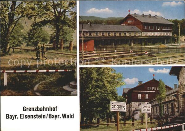 Bayerisch Eisenstein Landesgrenze Grenzbahnhof Grenzposten