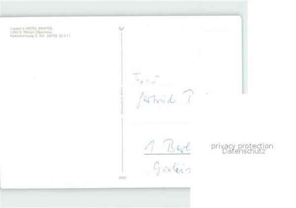 Meran Merano Lapper Hotel Anatol – Bild 2
