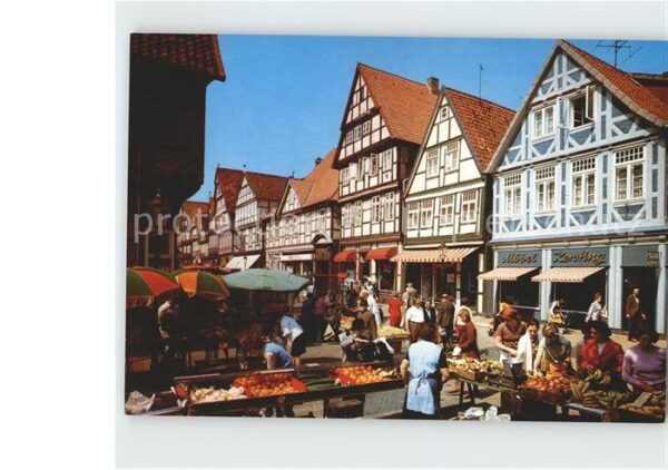 Celle Niedersachsen Fussgängerviertel Schuhstrasse Markt Br