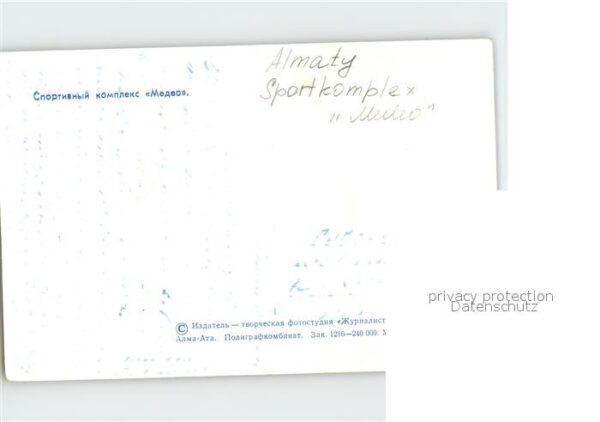 Alma-Ata Almaty Sportkomplex Medeo – Bild 2