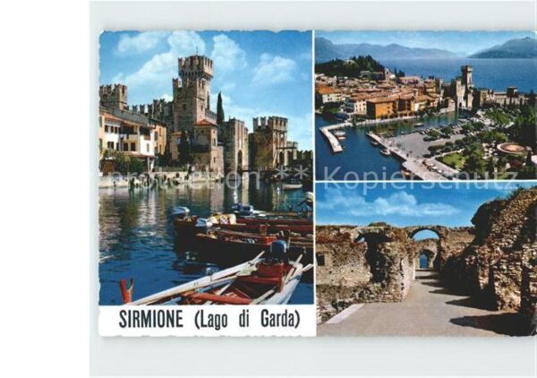 Sirmione Lago di Garda Hafen Burg