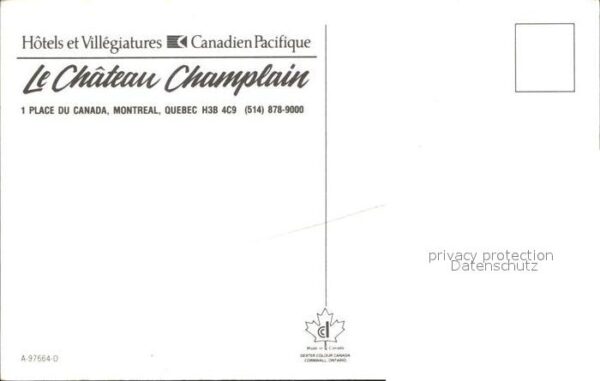 Montreal Quebec Chateau Champlain – Bild 2