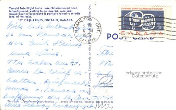 Ontario Canada Thorald Twin Flight Locks – Bild 2