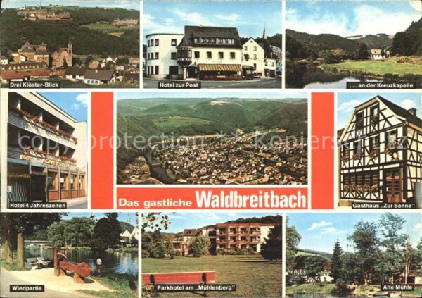 Waldbreitbach Wied Gasthaus zur Sonne Hotel zur Post Alte