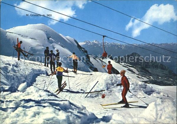 Stilfserjoch Passo dello Stelvio M. Cristallo Ski Sessellift