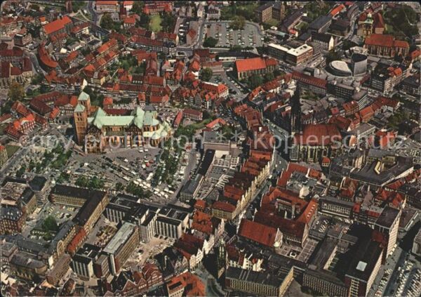 Muenster Westfalen Fliegeraufnahme Dom Lambertikirche Prin