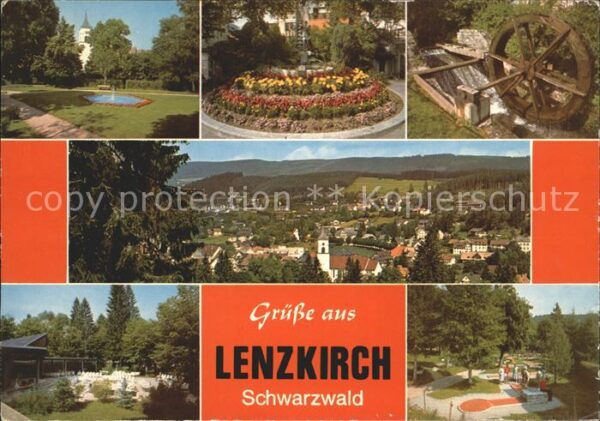 Lenzkirch Park Wasserrad