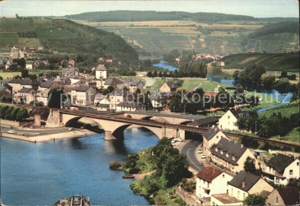 Wasserbillig Fliegeraufnahme Confluent Moselle Sure
