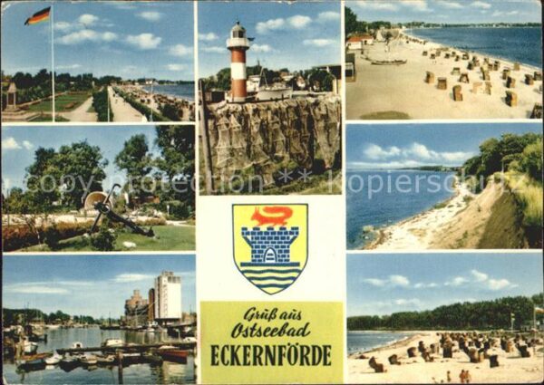Eckernfoerde Strand Leuchtturm