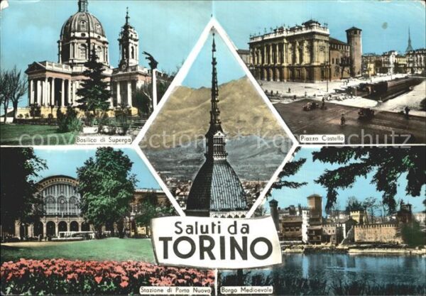 Torino Piazza Castello Borgo Medioevale Basili