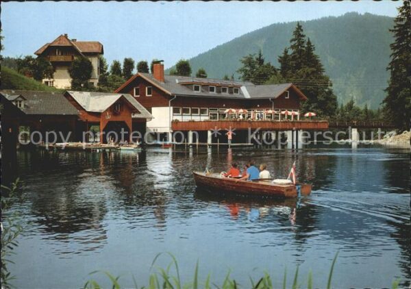 Lunz See Niederoesterreich Terrassen-Kaffee-Restaurant Grubmayr