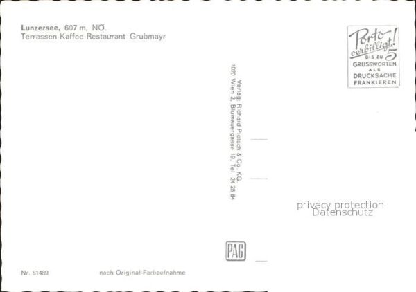 Lunz See Niederoesterreich Terrassen-Kaffee-Restaurant Grubmayr – Bild 2