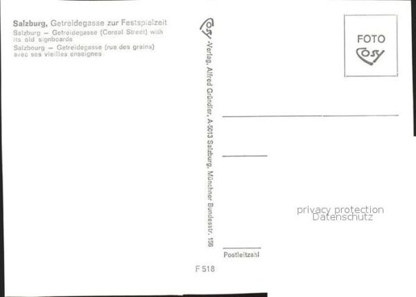 Salzburg Oesterreich Getreidegasse – Bild 2