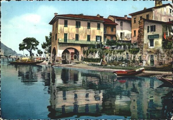 Isola Superiore Lago Maggiore Pescatori Hafen Boot